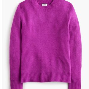 NWT J. Crew 3X Women's Crewneck fuchsia pink Magenta Preppy